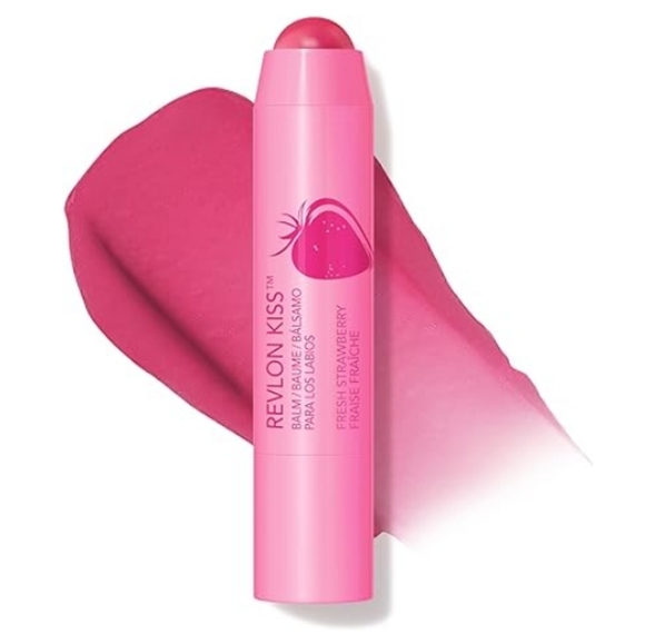 Revlon Lip Balm Kiss Tinted Lip Balm Lasting Hydration (Strawberry) New - Picture 1 of 3